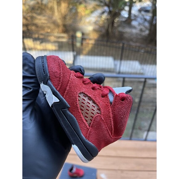 Air Jordan 5 Retro ‘Raging Bull’ Toddler Size 4C – Red – Pre-Owned - Picture 7 of 11